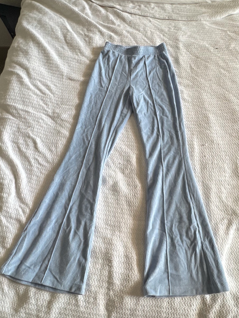 aerie xxs flared pale blue pants